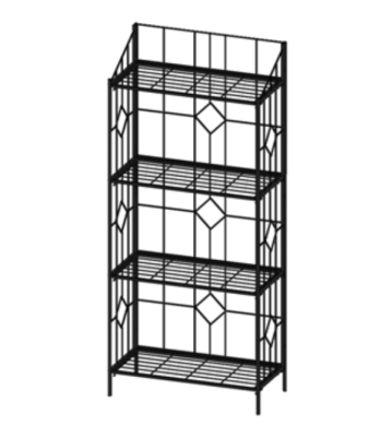 Youlite four-tier iron plant stand