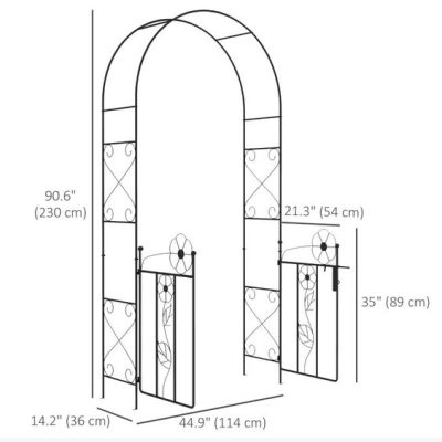 Youlite iron garden arch