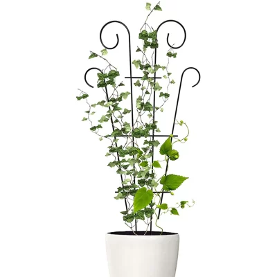 Foldable garden steel trellis